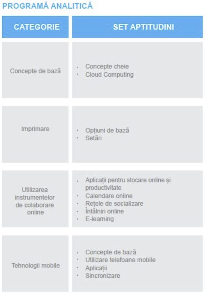 ECDL Online Collaboration – lucru în echipă digital