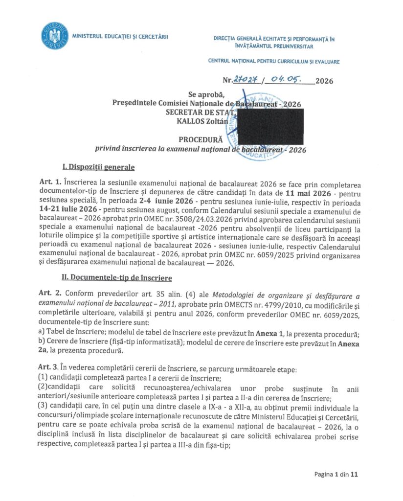 Procedura inscriere bac 2026 si echivalare competente digitale ICDL/ECDL
