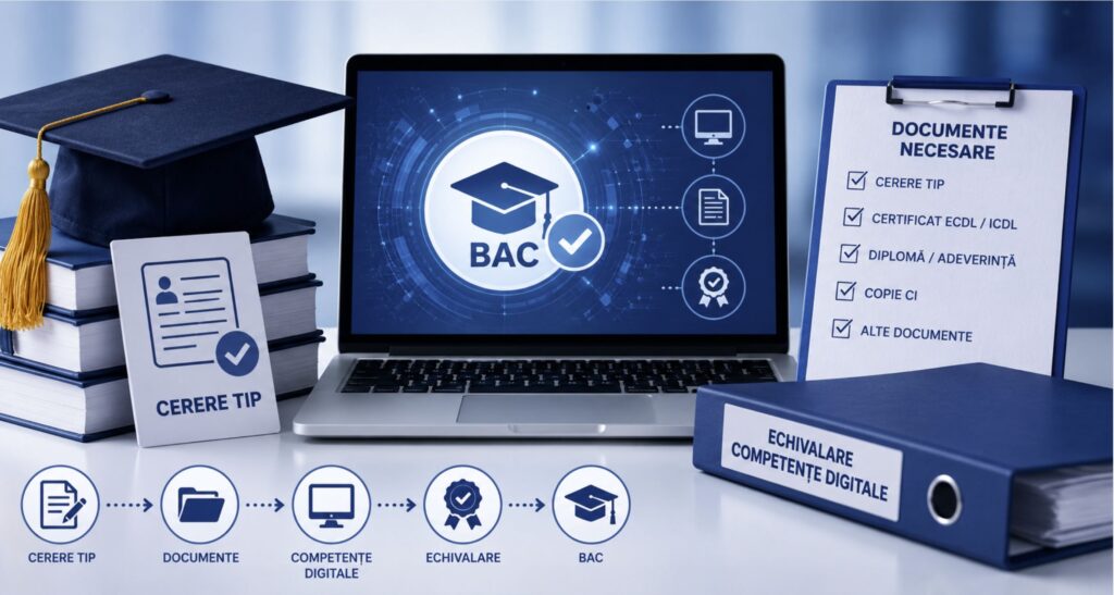 ECDL Neculce - Model cerere echivalare competente digitale bac 2026