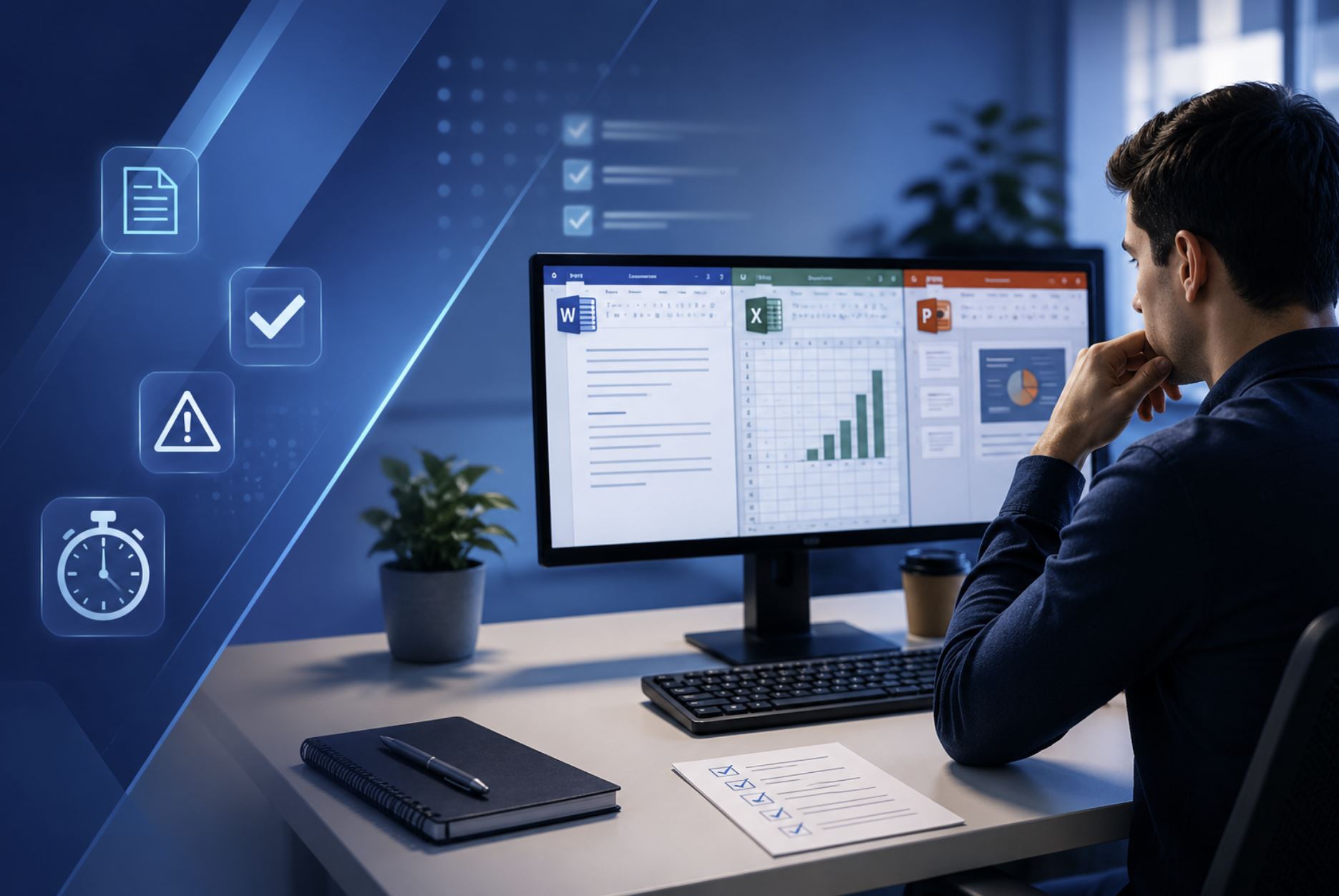 Candidat susține examenul ECDL ICDL la calculator, evitând cele mai frecvente greșeli datorită pregătirii oferite de ECDL Neculce, centru acreditat din București.